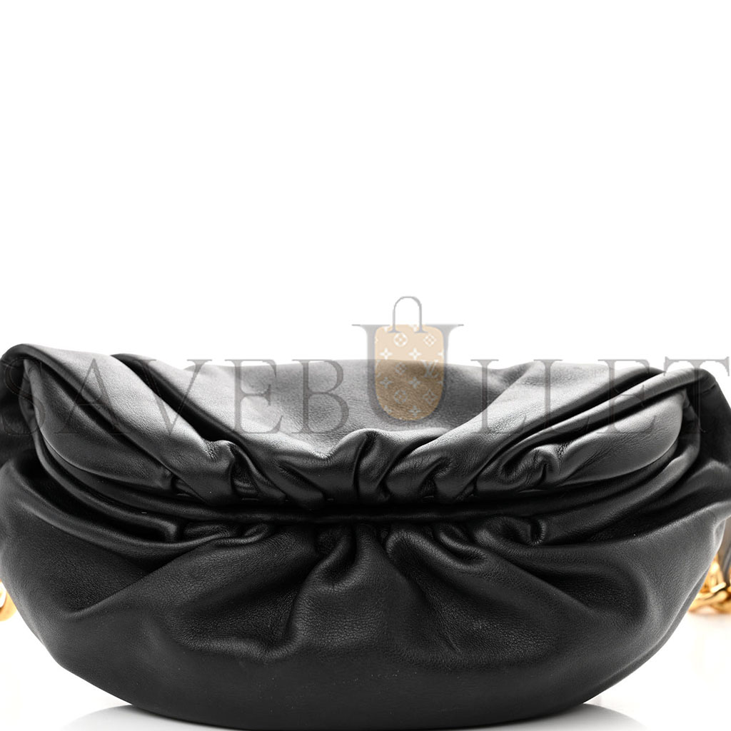 BOTTEGA VENETA NAPPA THE BELT CHAIN POUCH BLACK (23*15*5cm) BOTTEGA VENETA NAPPA THE BELT CHAIN POUCH BLACK (23*15*5cm)